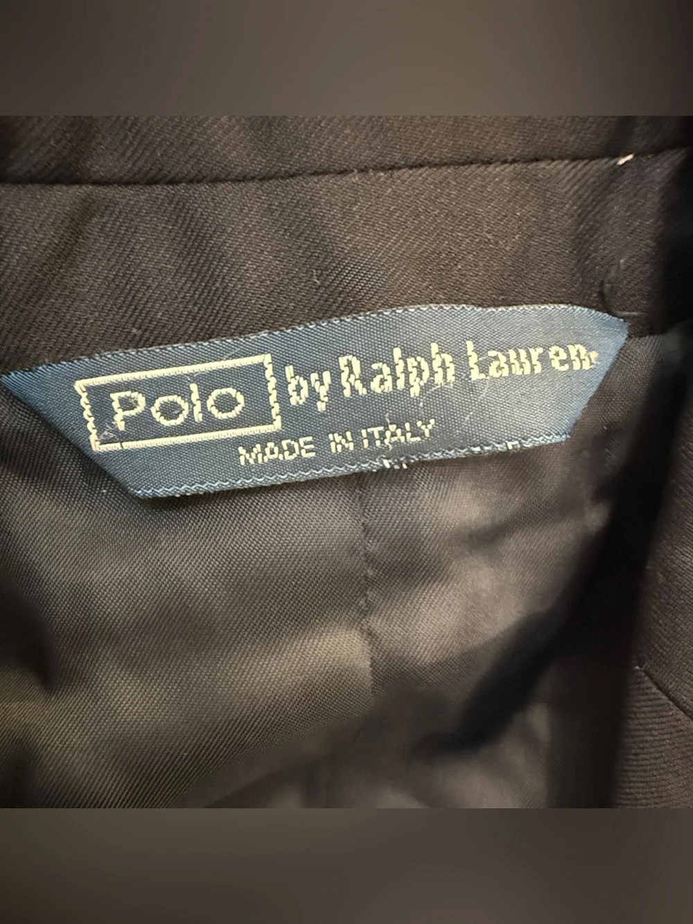 Polo Ralph Lauren Boys 5 Navy Wool Blazer Gold Crest Buttons Made Italy